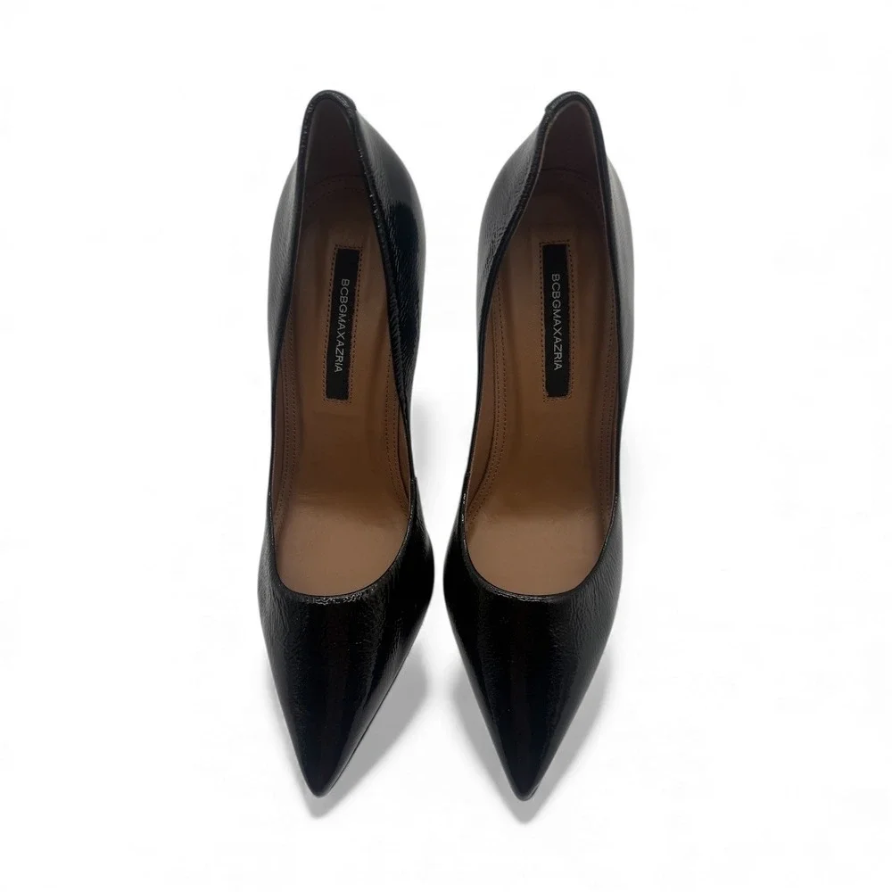 New!‎ BCBGMAXAZRIANola Patent Leather Pumps in Black Sz 8.5 $199